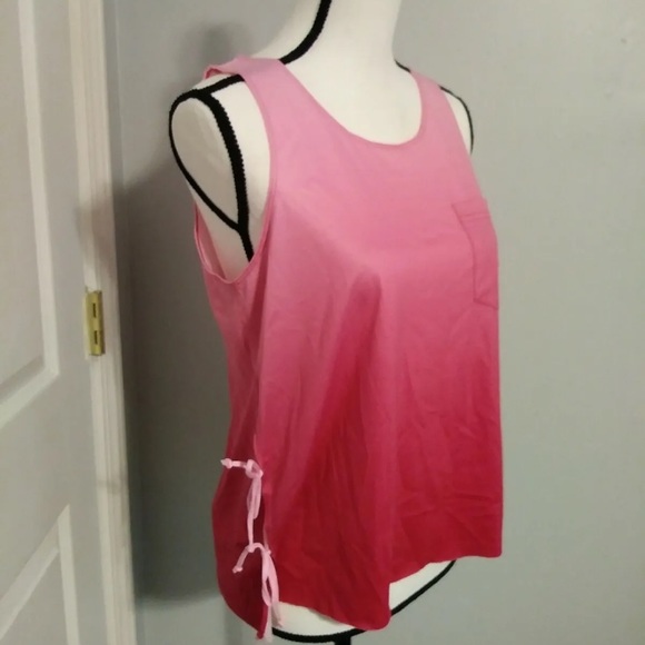 Honey & Sparkle Pink Fade Side Tie Stretch Pocket NWT Tank Top Size Small - Picture 3 of 6